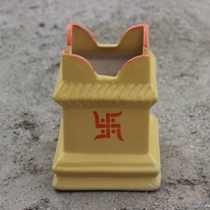 4 Inch Small Tulsi Ceramic Pot (Any Color)